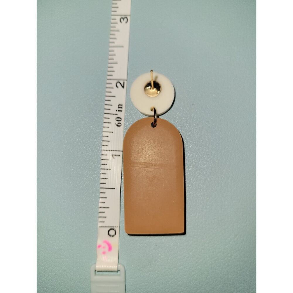 Handmade Mexican Terra Cotta Barro‎ Inspired Dangle Post Earrings Light Weight - Picture 5 of 6